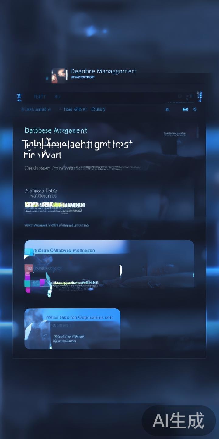 详尽教程:一步步开启“db电竞维护”功能的完整操作流程 在主菜单中找到“数据库管理”或“维护管理”一栏,点